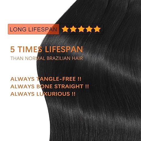 Fheaicr Straight Bundles Human Hair 15A