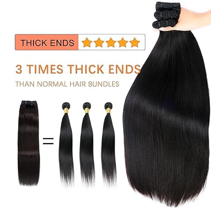 Fheaicr Straight Bundles Human Hair 15A