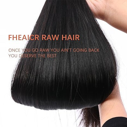 Fheaicr Straight Bundles Human Hair 15A